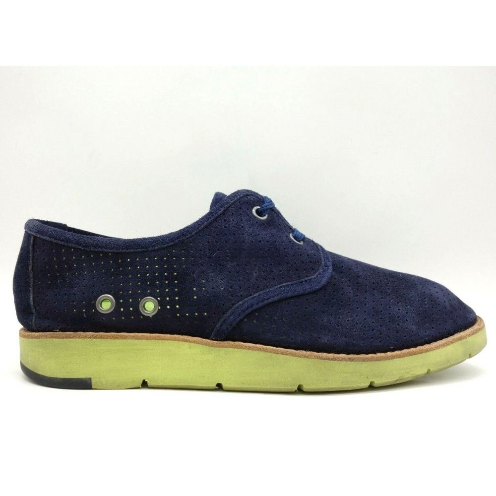 Johnston Murphy Navy Blue Leather Casual Lace Up Oxford Shoes Women's 7 M